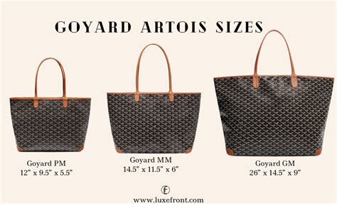 goyard pm.size|goyard size pm or gm.